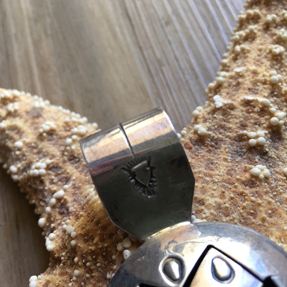 Joe Delgarito .925 Sterling Silver Navajo Pendant - Picture 3 of 8